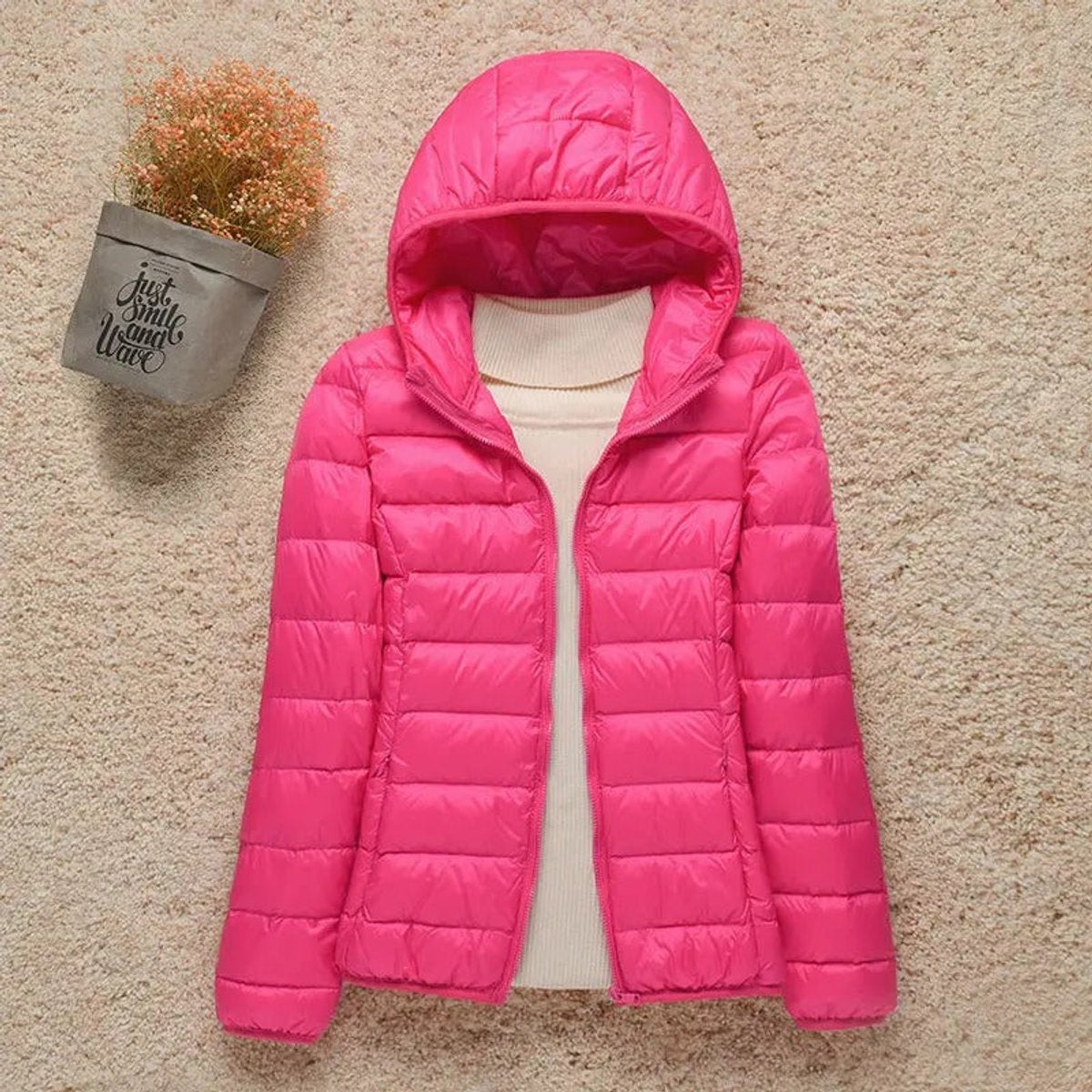Elysia Women's Quilted Puffer Jacket | Lightweight, Packable Hooded Coat 5