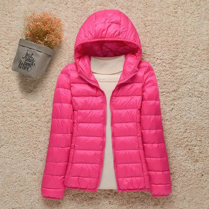 Elysia Women's Quilted Puffer Jacket | Lightweight, Packable Hooded Coat 5
