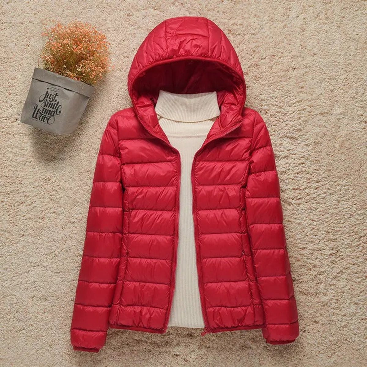 Elysia Women's Quilted Puffer Jacket | Lightweight, Packable Hooded Coat 6