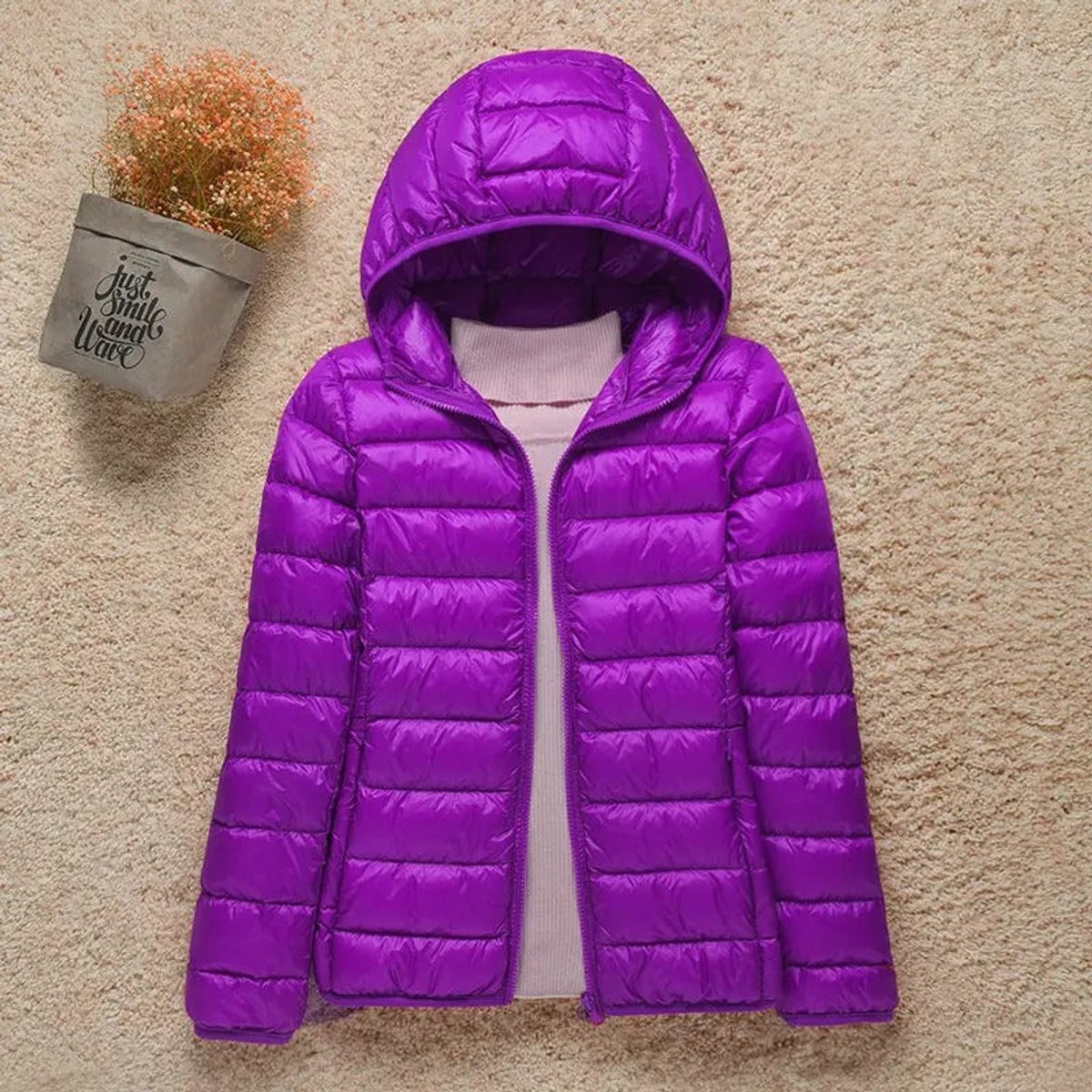Elysia Women's Quilted Puffer Jacket | Lightweight, Packable Hooded Coat 8