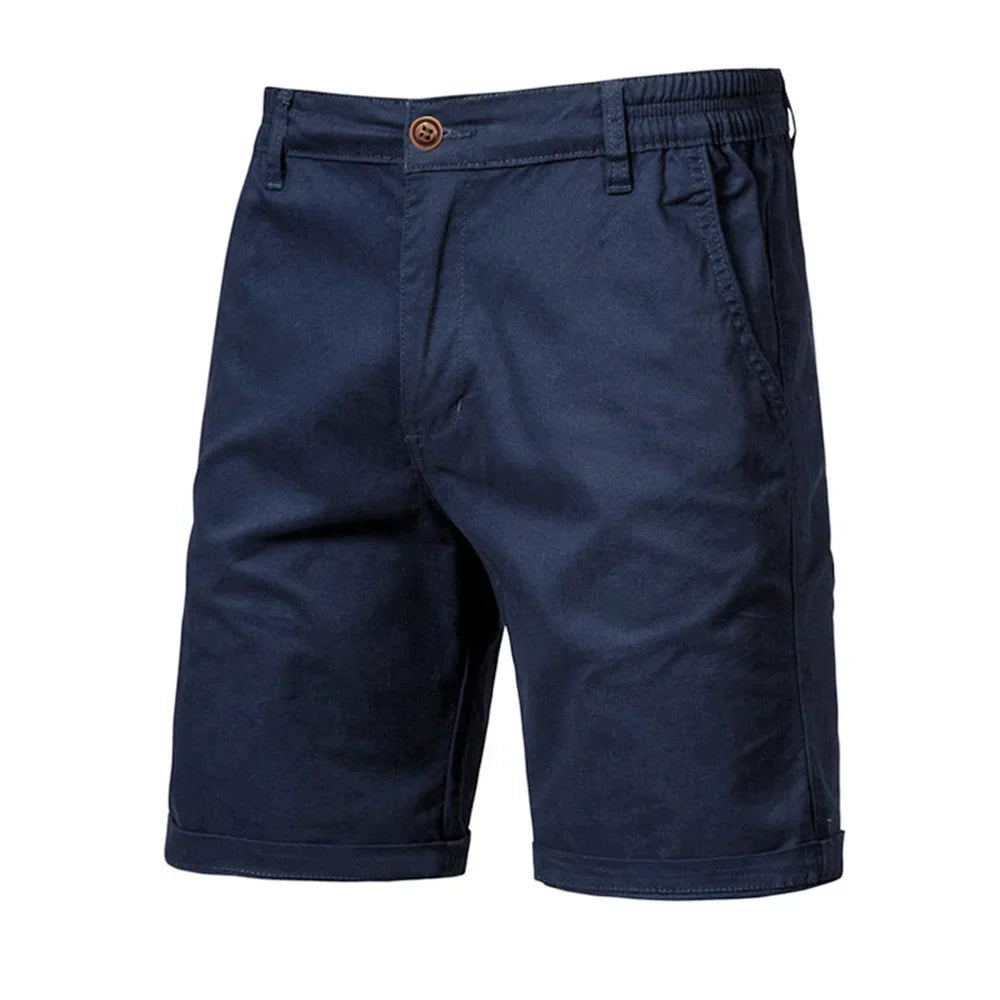 Emil Men's Chino Shorts with Button Placket and Side Pockets for Casual Summer Style 3