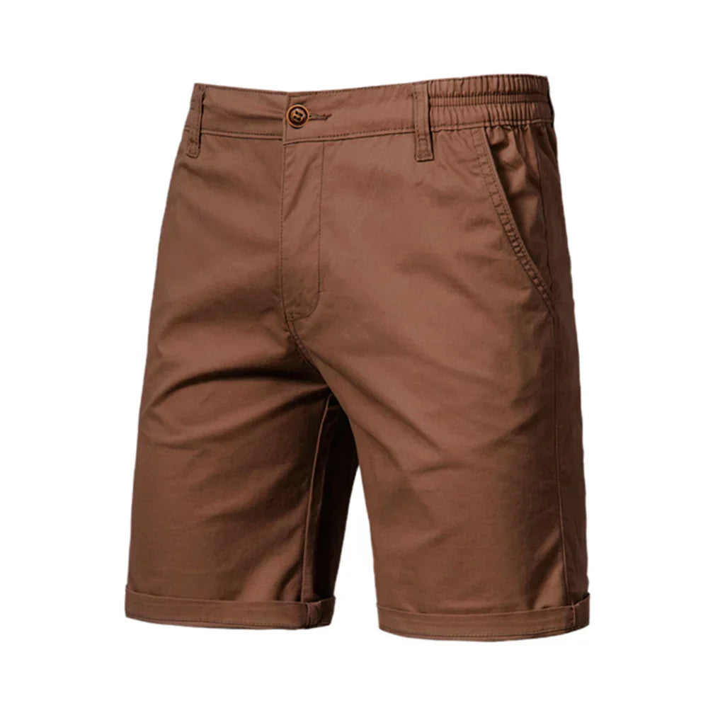 Emil Men's Chino Shorts with Button Placket and Side Pockets for Casual Summer Style 4