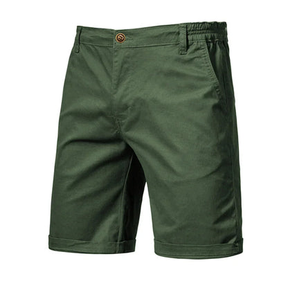 Emil Men's Chino Shorts with Button Placket and Side Pockets for Casual Summer Style 8