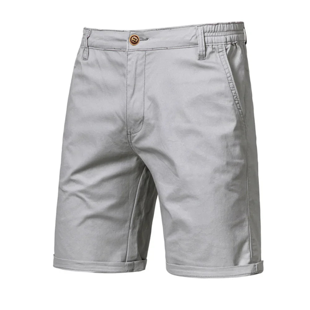 Emil Men's Chino Shorts with Button Placket and Side Pockets for Casual Summer Style 9