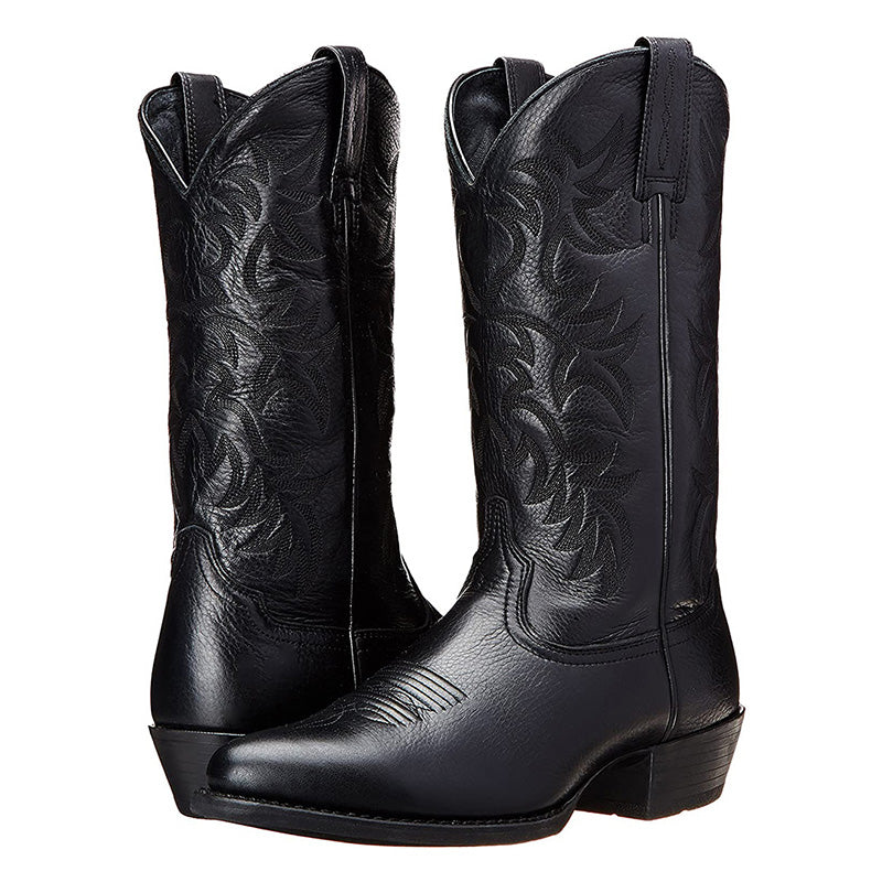 Emilia Women’s Cowgirl Boots with Decorative Stitching and Classic Western Shape 0