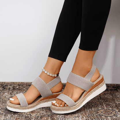 Emilia Women’s Sandals with Orthopedic Platform and Cross-Strap Design 8