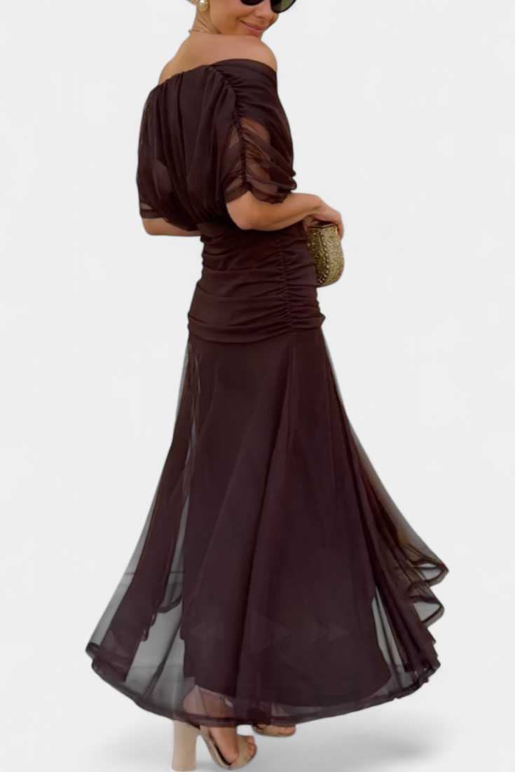 Eryzziah Women’s Dress with Floral Print and Pleated Waist for Elegant Occasions 2