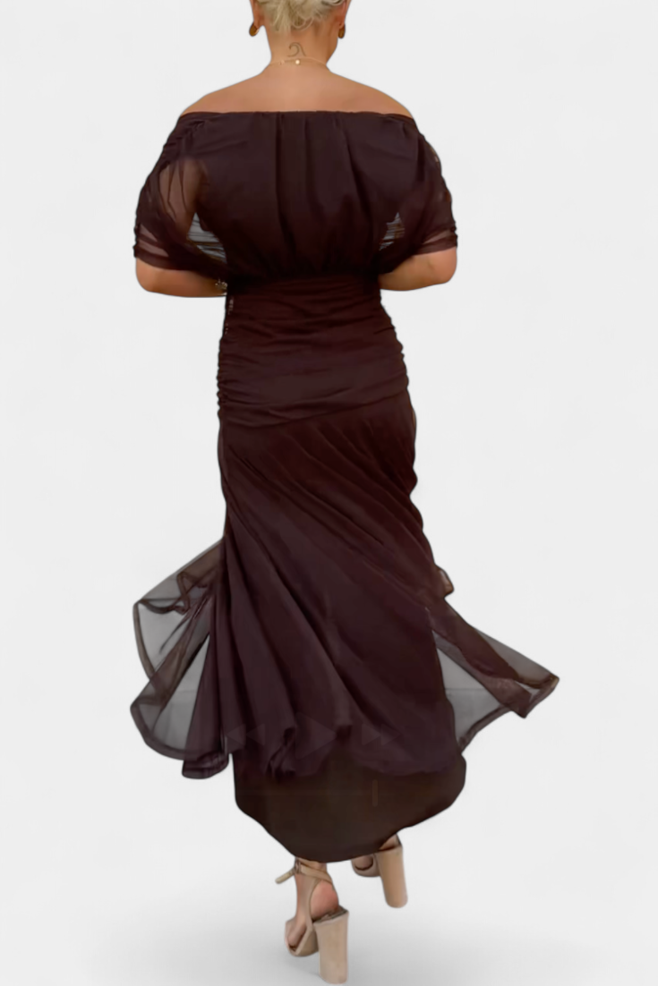 Eryzziah Women’s Dress with Floral Print and Pleated Waist for Elegant Occasions 3