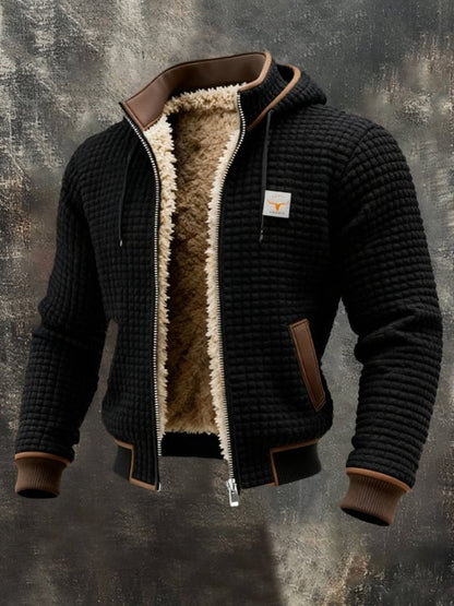 Ethan Men's Quilted Jacket | Sherpa Fleece-Lined, Hooded Full-Zip 1