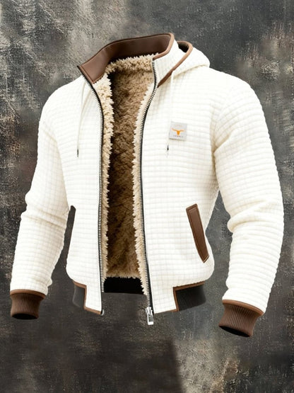 Ethan Men's Quilted Jacket | Sherpa Fleece-Lined, Hooded Full-Zip 2