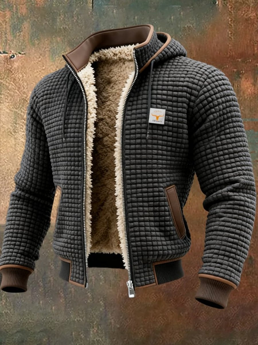 Ethan Men's Quilted Jacket | Sherpa Fleece-Lined, Hooded Full-Zip 5