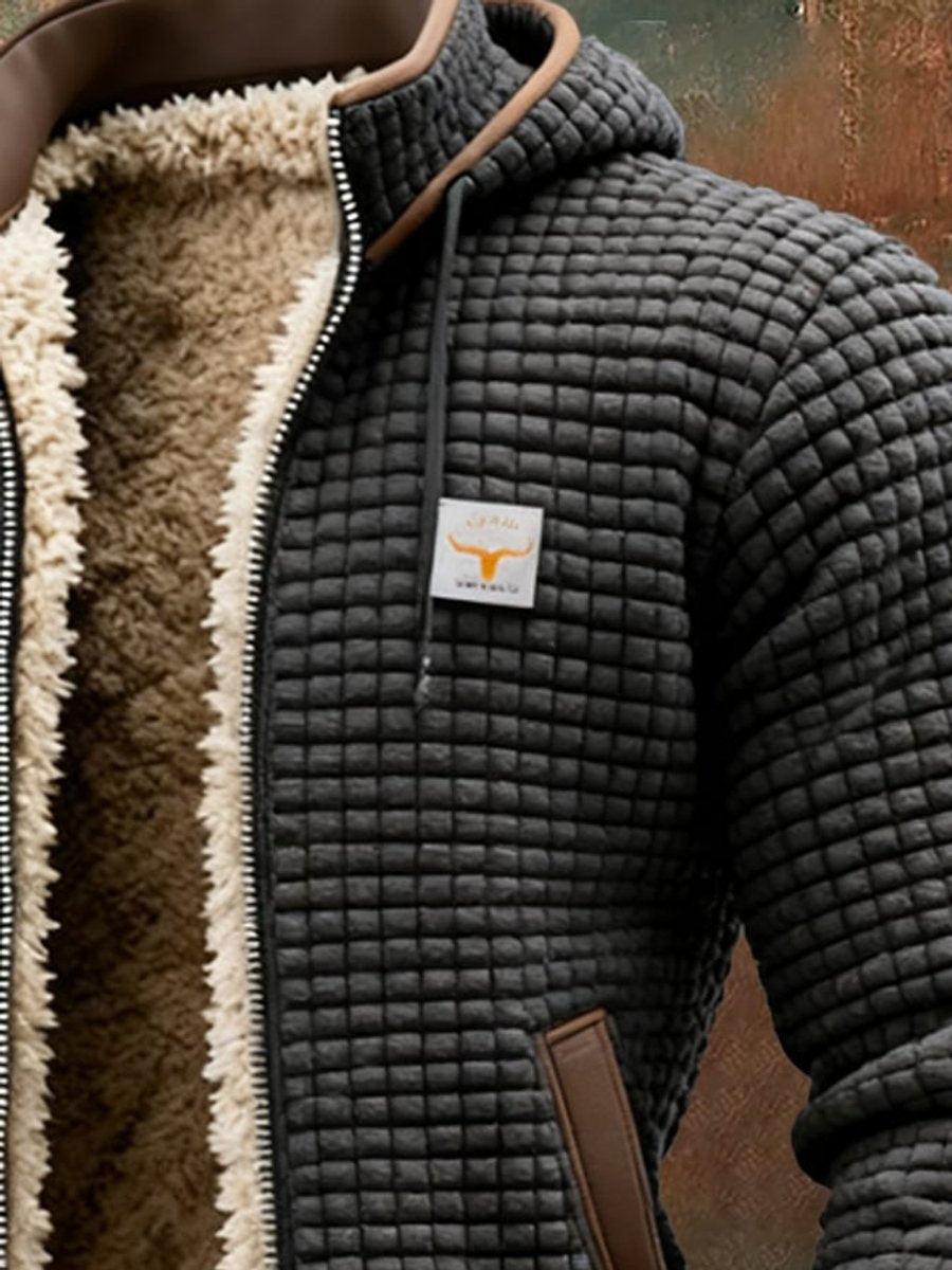 Ethan Men's Quilted Jacket | Sherpa Fleece-Lined, Hooded Full-Zip 6
