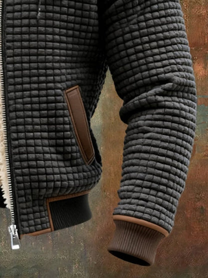 Ethan Men's Quilted Jacket | Sherpa Fleece-Lined, Hooded Full-Zip 7