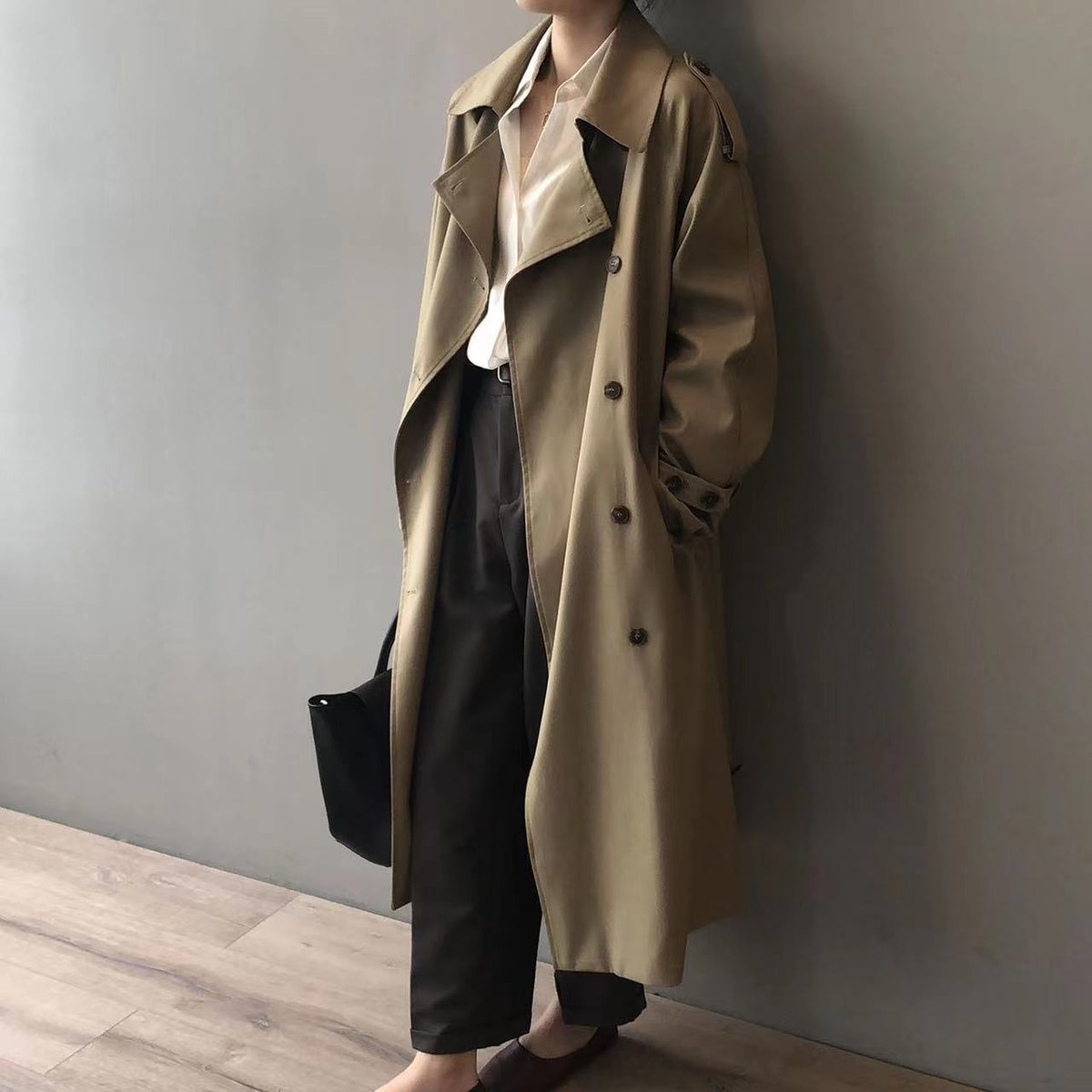 Evelyn Women's Trench Coat | Water-Repellent, Double-Breasted Design 4