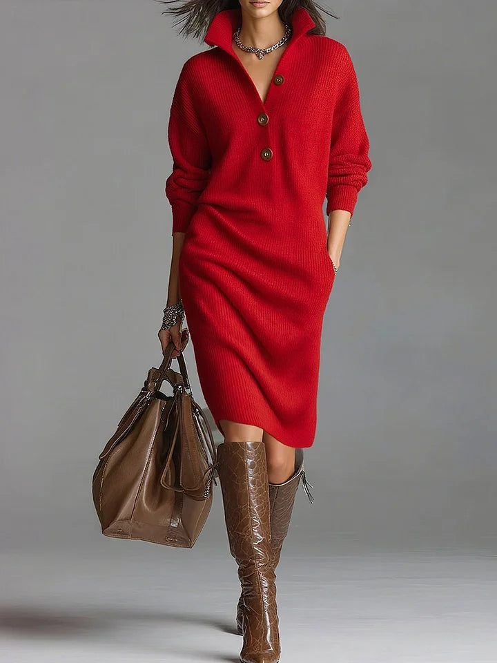 Fatima Women's Sweater Dress | Soft Knit, Flattering Fit 1