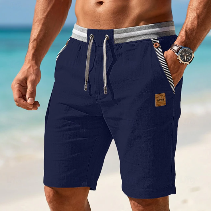 Felix Men’s Shorts with Lightweight Design and Lace-Inspired Detail 4