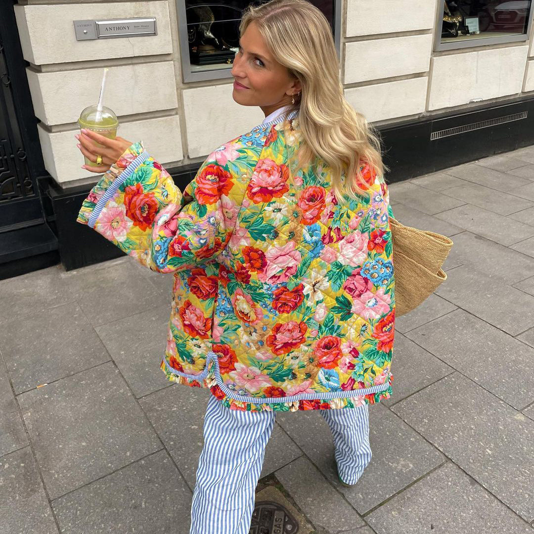 Fiora Women's Floral Jacket | Breathable Lightweight Layering Piece 3