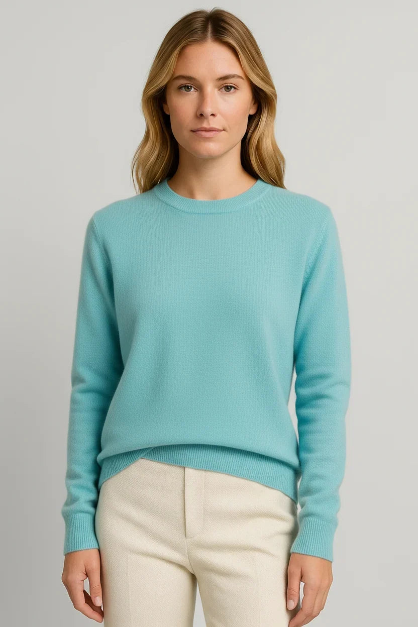 Freya Women’s Sweater featuring a classic crewneck style, designed with elegance and comfort, perfect for casual or formal occasions. 3