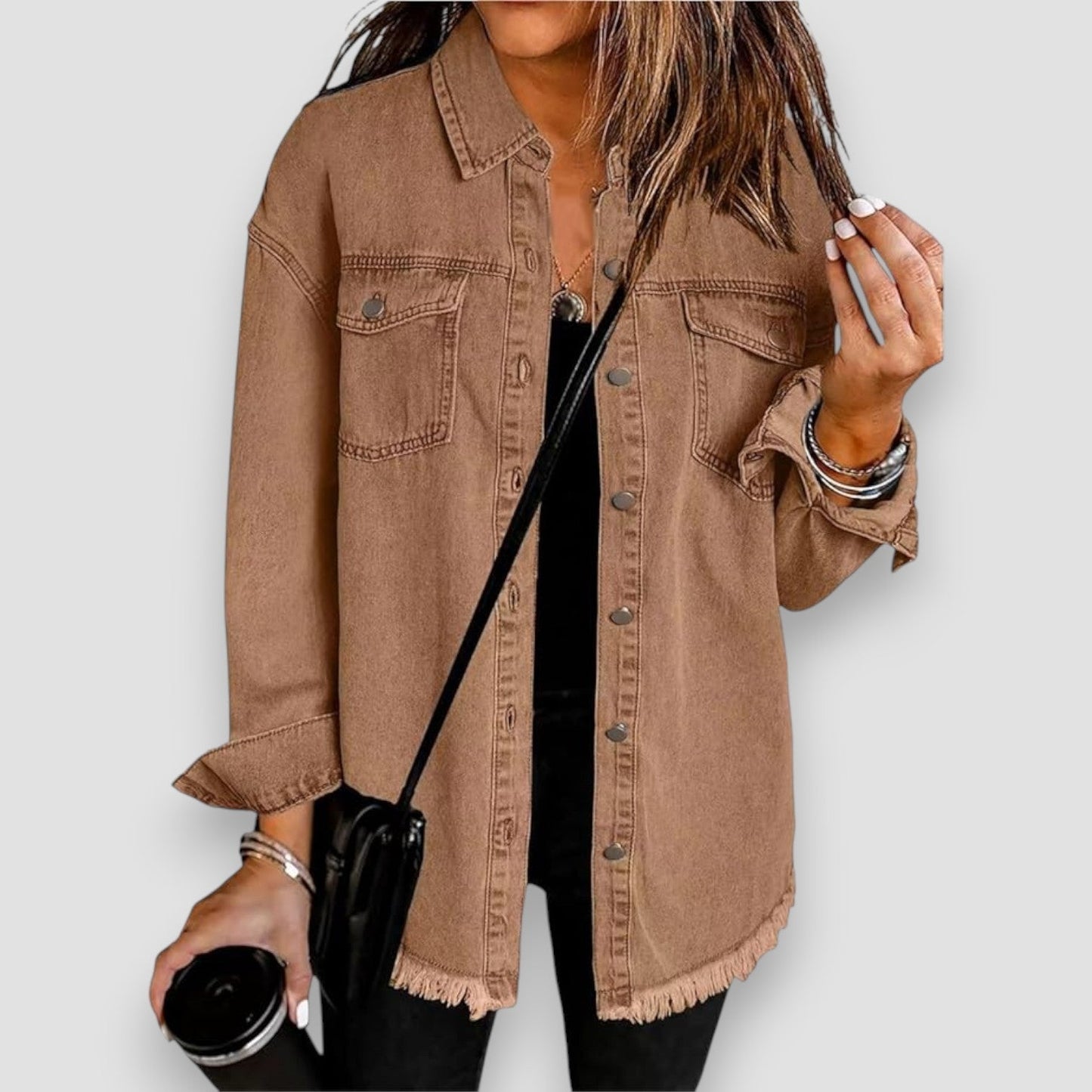 Gabriel Women's Denim Jacket | Classic Fit Durable Cotton 5