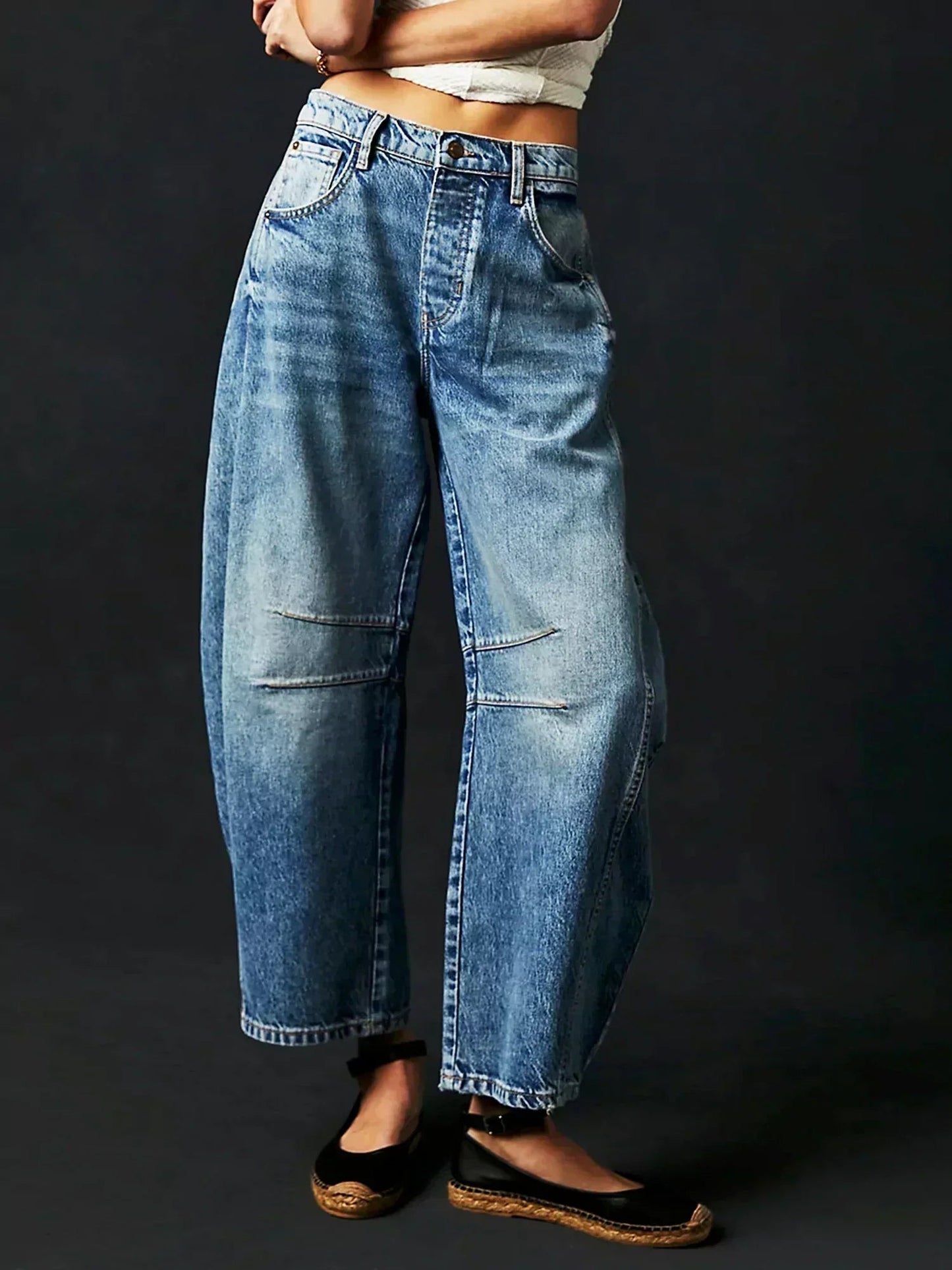 Gala Women’s Wide Leg Jeans with Unique Animal Print Design 14