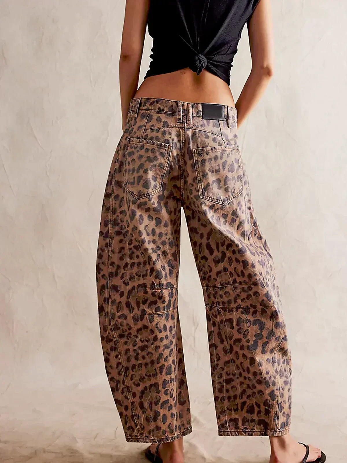 Gala Women’s Wide Leg Jeans with Unique Animal Print Design 2