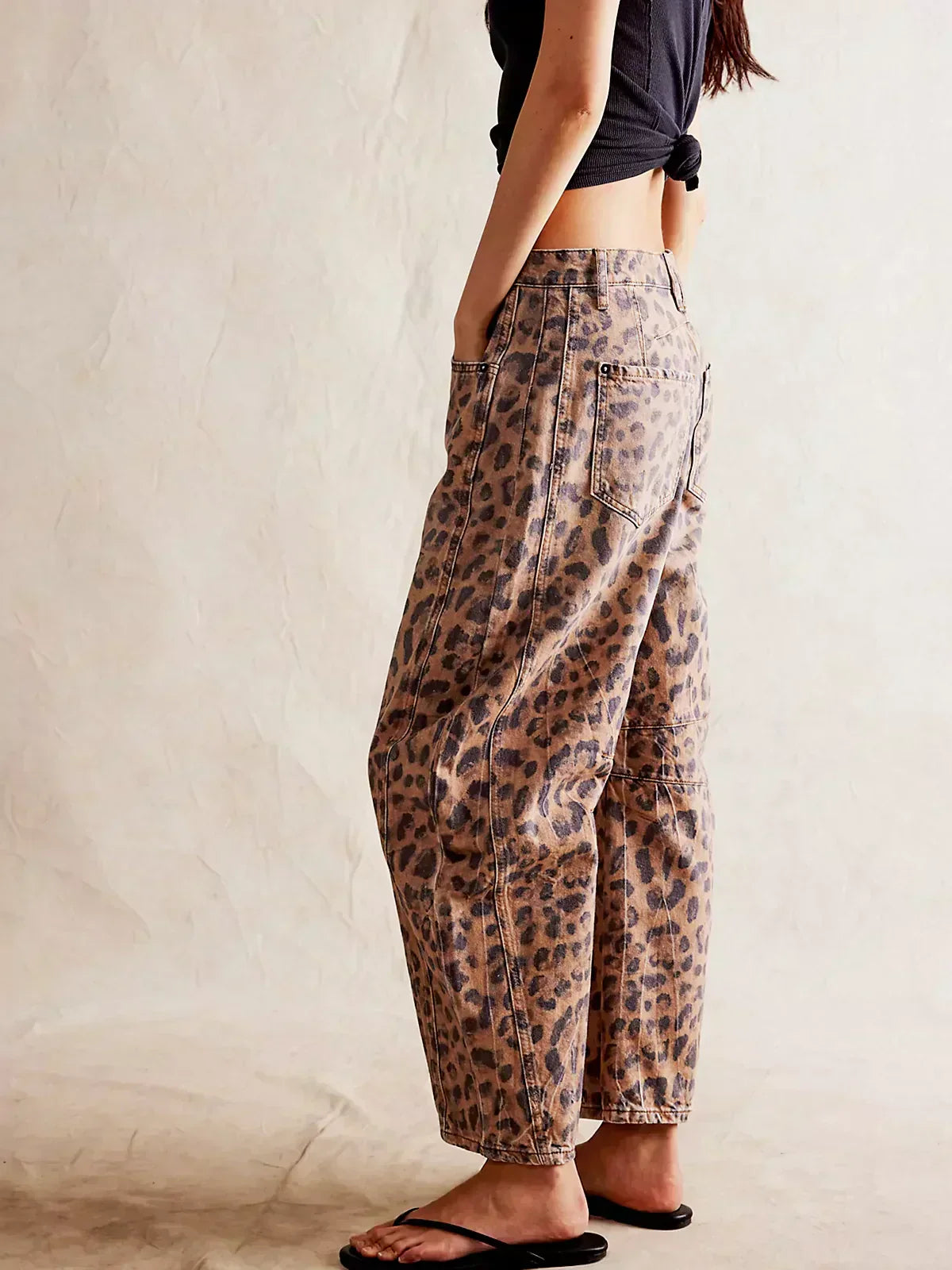 Gala Women’s Wide Leg Jeans with Unique Animal Print Design 3