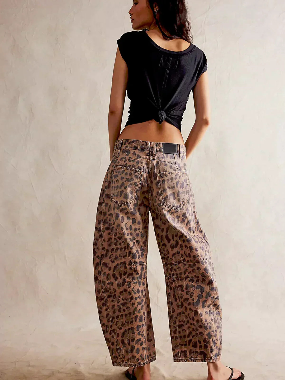 Gala Women’s Wide Leg Jeans with Unique Animal Print Design 4