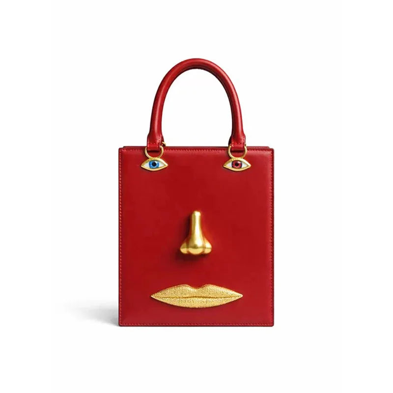 Genevieve Women’s Handbag with Sculptural Gold Hardware and Adjustable Crossbody Strap 5