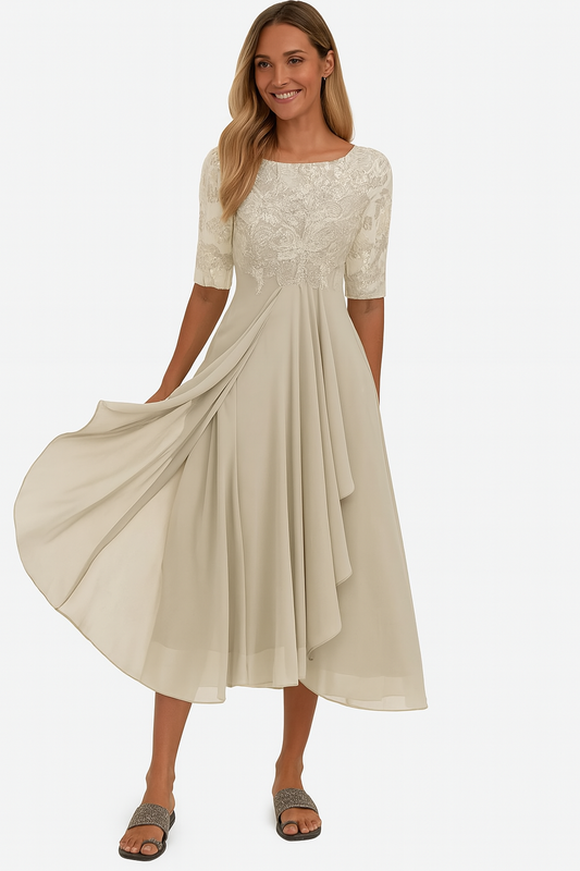 Gina Women’s Dress with A-Line Cut and Flowy Design for Summer Elegance 0