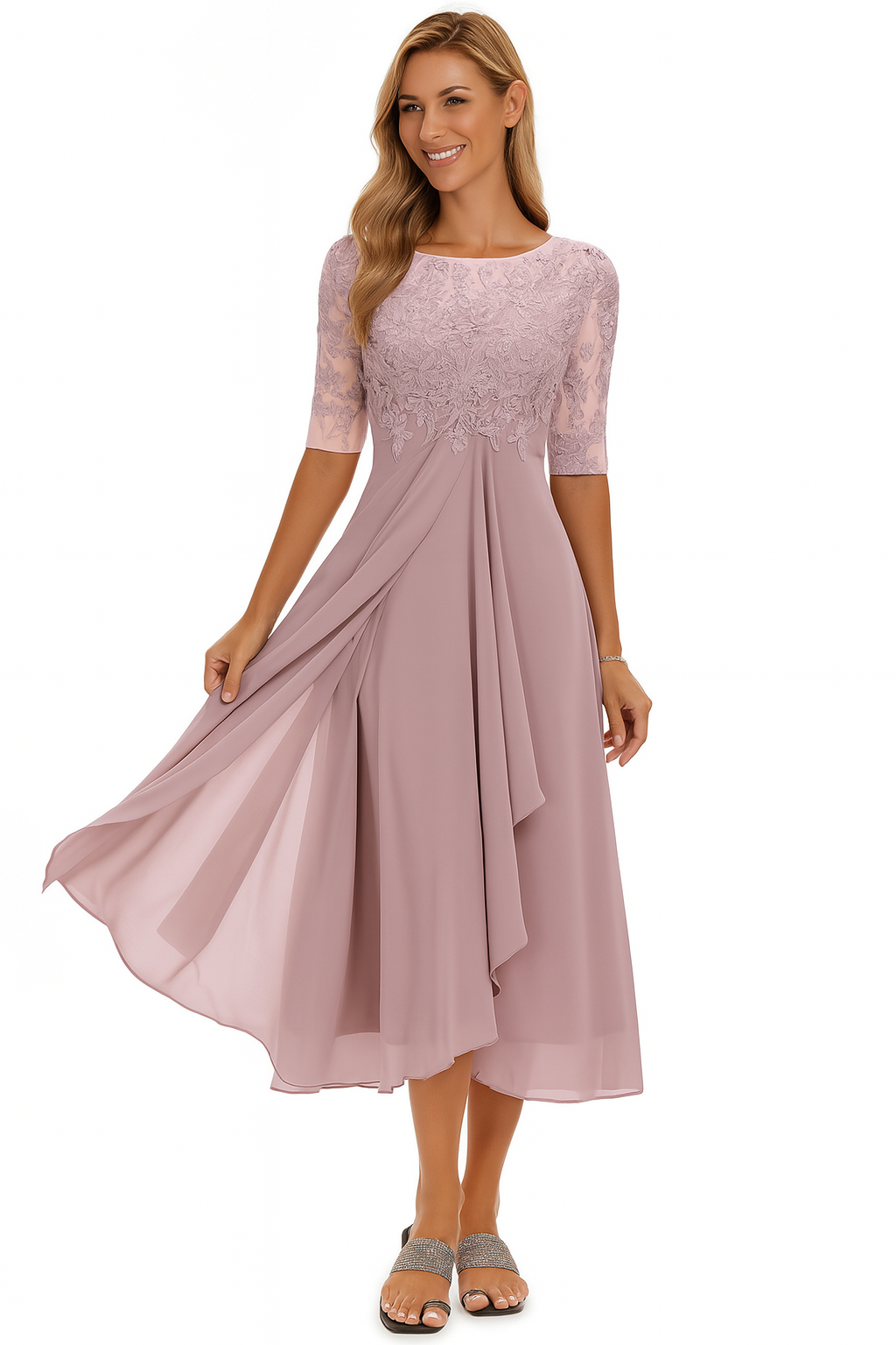 Gina Women’s Dress with A-Line Cut and Flowy Design for Summer Elegance 1