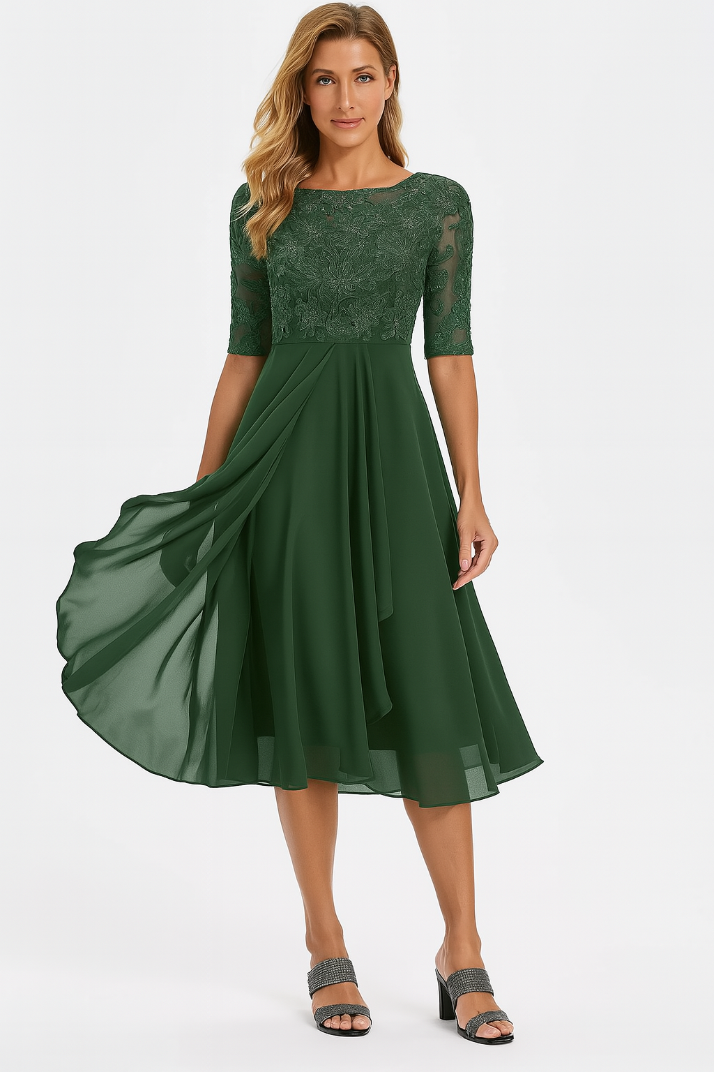 Gina Women’s Dress with A-Line Cut and Flowy Design for Summer Elegance 2