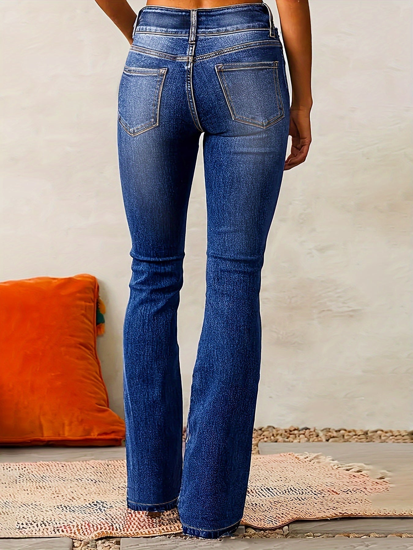 Grove Women’s Jeans with High-Waist Design and Wide Leg Cut 4