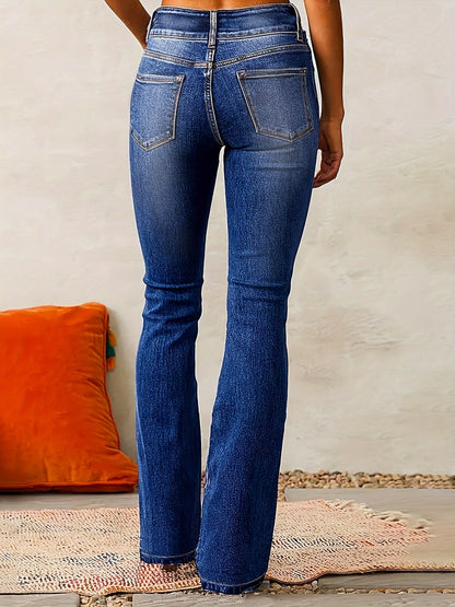 Grove Women’s Jeans with High-Waist Design and Wide Leg Cut 4