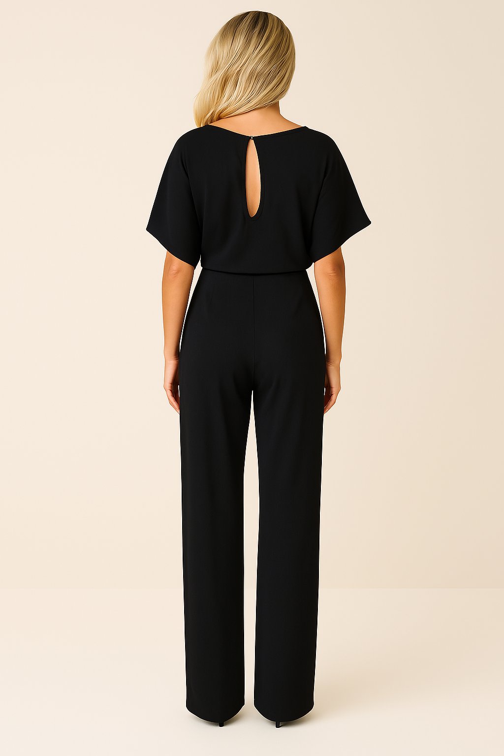 Grove Women's Jumpsuit with Tie Belt and Wide-Leg Design 8