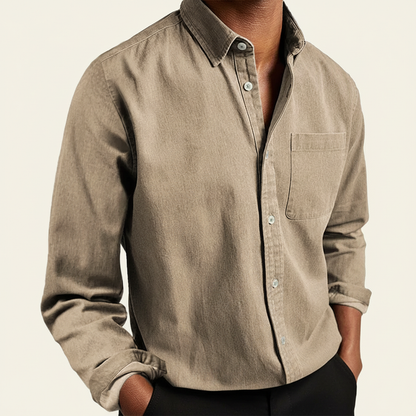 Gunnar Men's Shirt with Classic Button Front and Chest Pocket 1