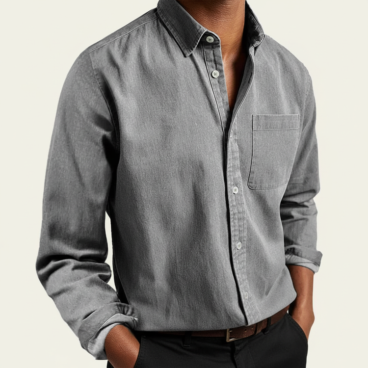 Gunnar Men's Shirt with Classic Button Front and Chest Pocket 3