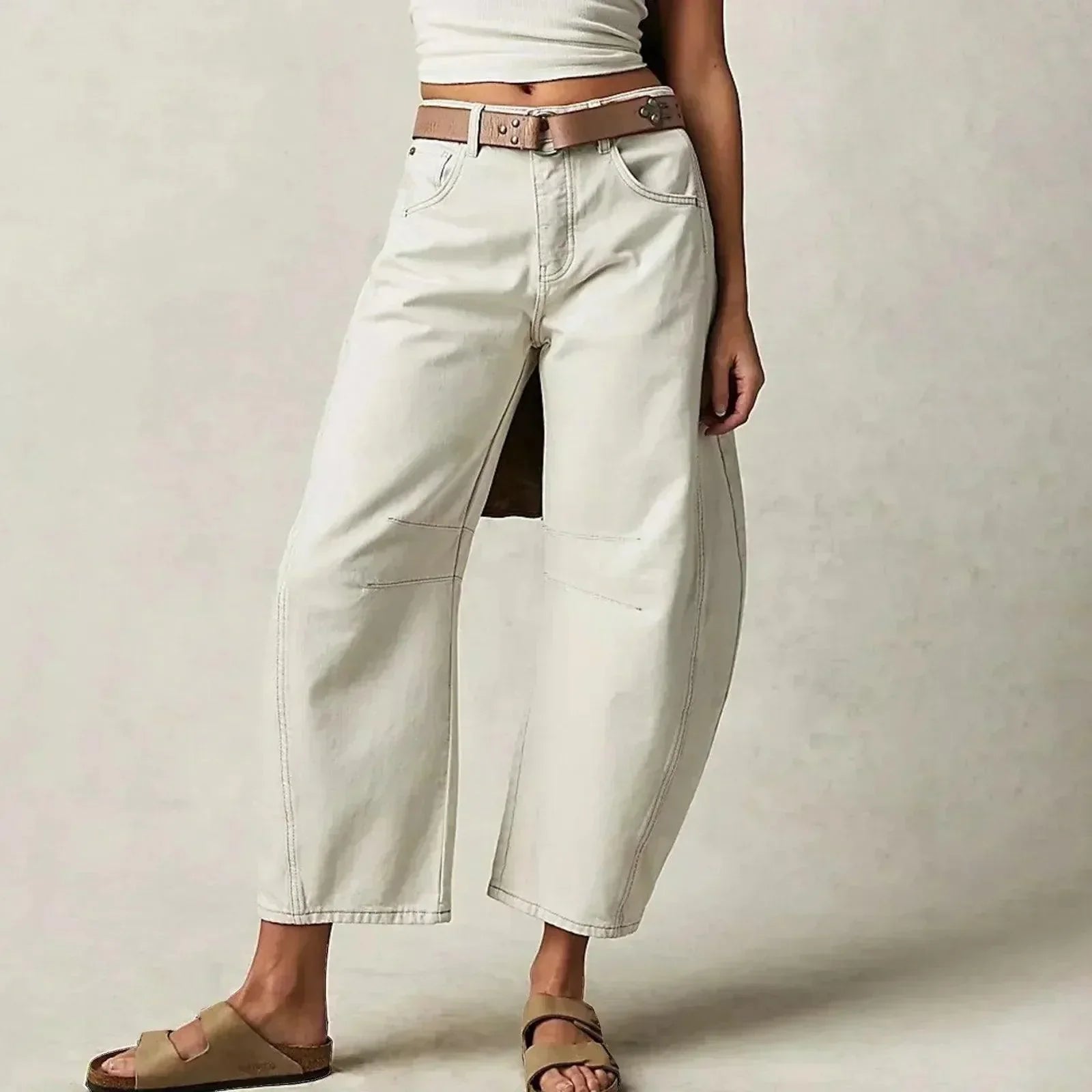 Hanna Women’s Wide Leg Jeans with High Waist and Loose Fit 2