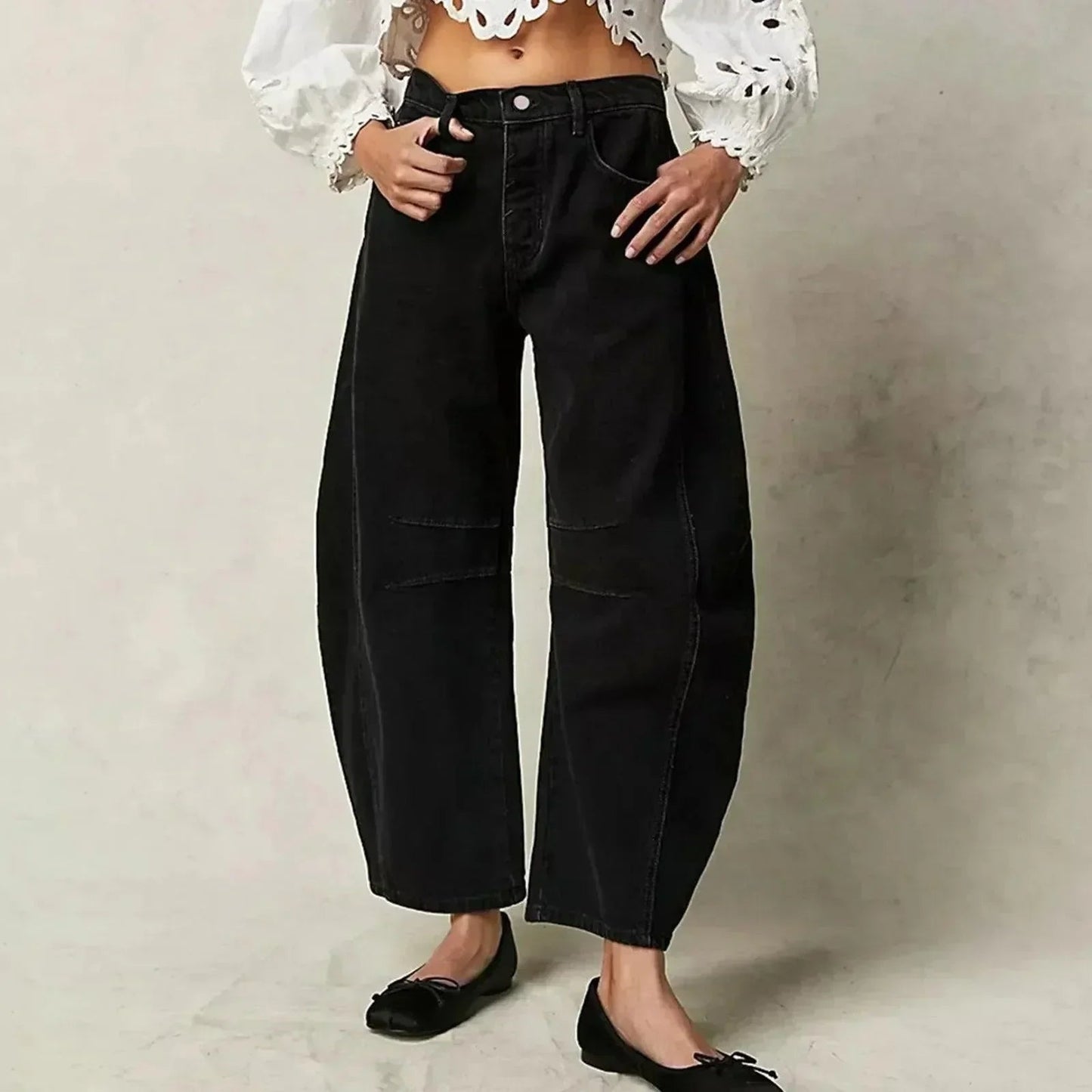 Hanna Women’s Wide Leg Jeans with High Waist and Loose Fit 3