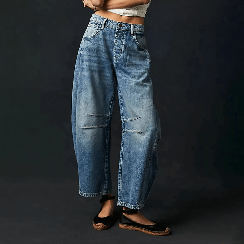 Hanna Women’s Wide Leg Jeans with High Waist and Loose Fit 4