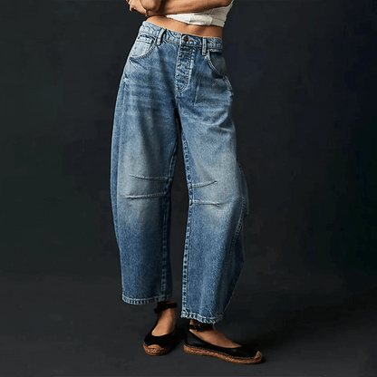 Hanna Women’s Wide Leg Jeans with High Waist and Loose Fit 4
