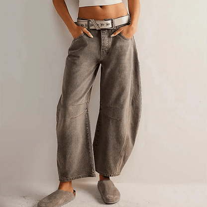 Hanna Women’s Wide Leg Jeans with High Waist and Loose Fit 6