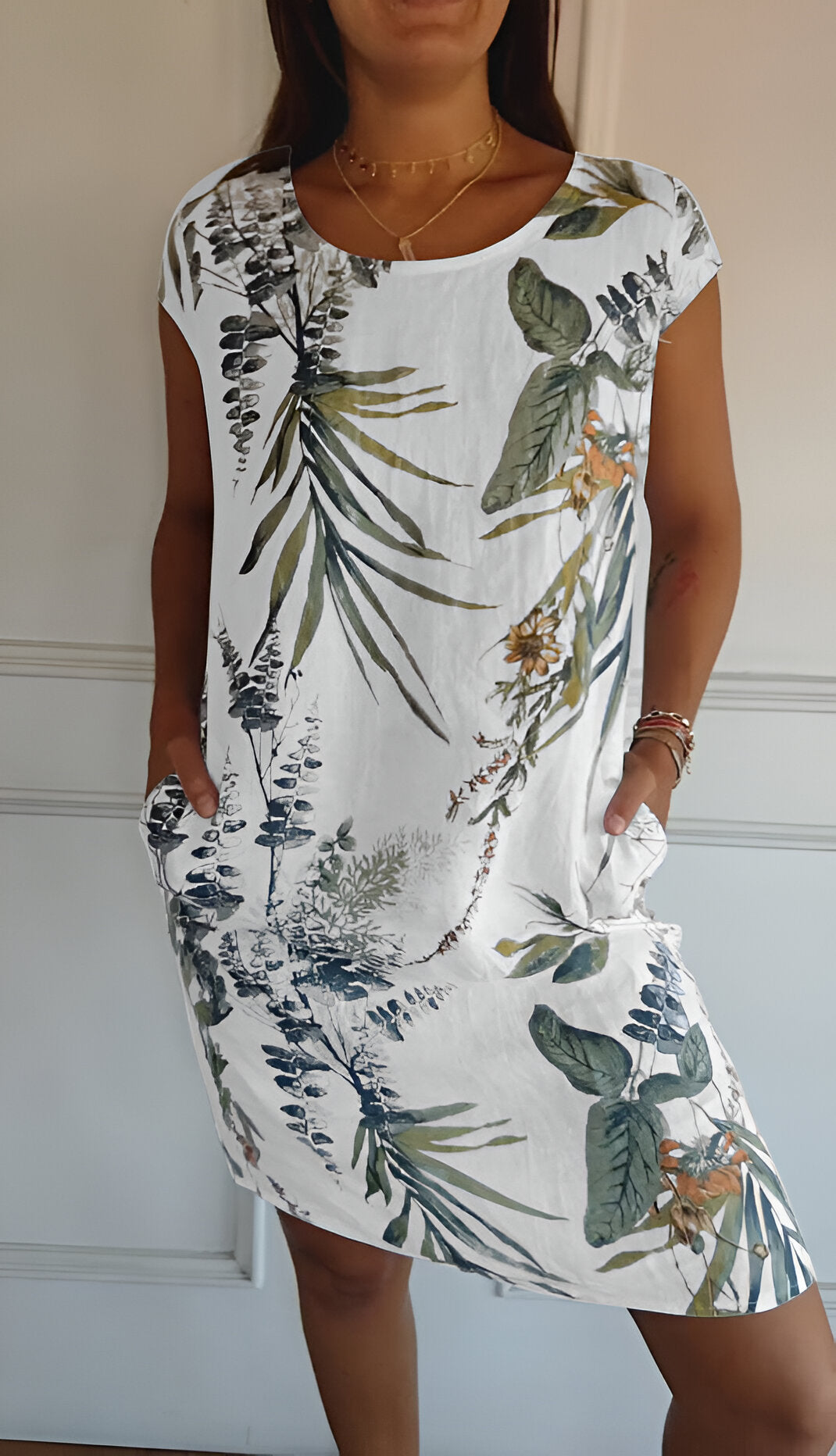 Harmony Women’s Dress with Round Neckline and Flattering Fit 0