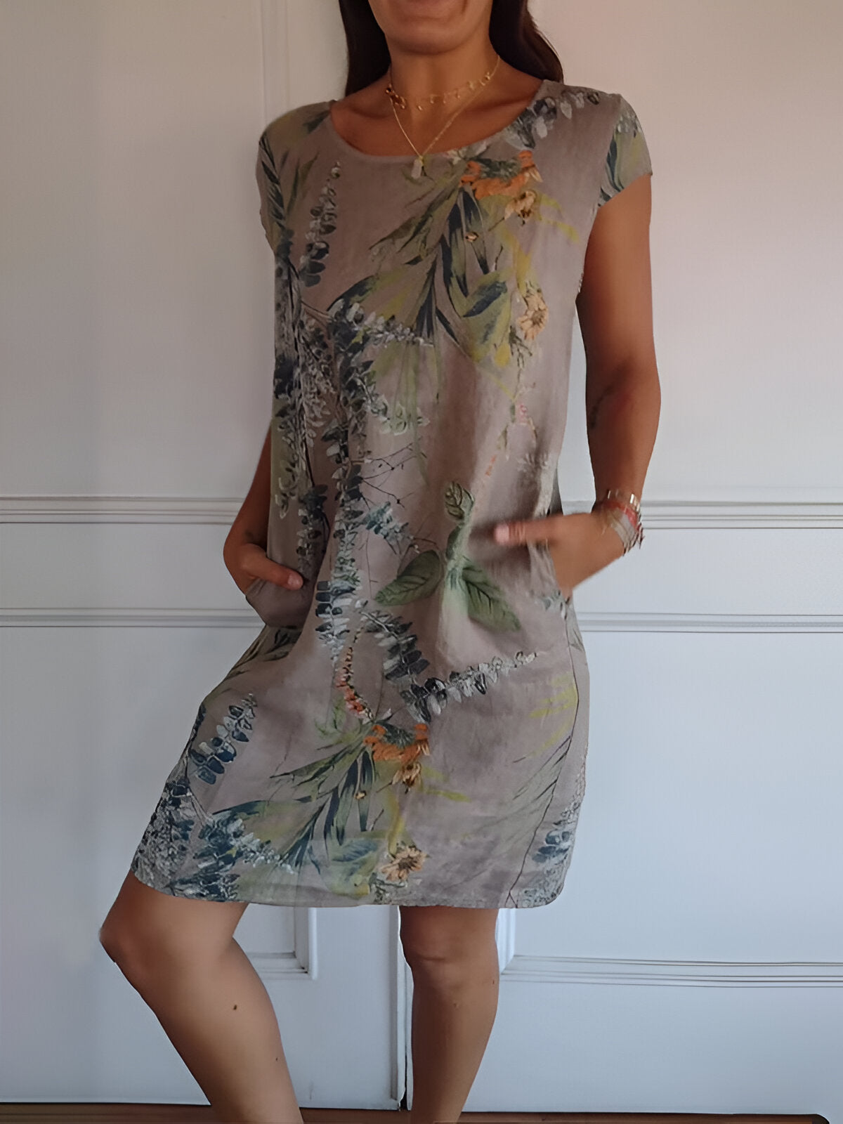 Harmony Women’s Dress with Round Neckline and Flattering Fit 2