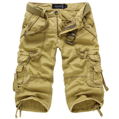 Haven Men's Cargo Shorts with Belted Multi-Pocket Design and Relaxed Fit 2