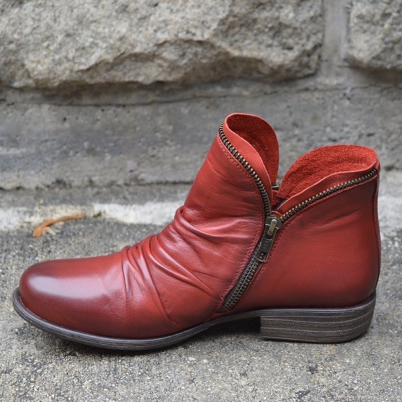 Haven Women's Black Ankle Boots | Trendy Leather, Comfortable Fit 3