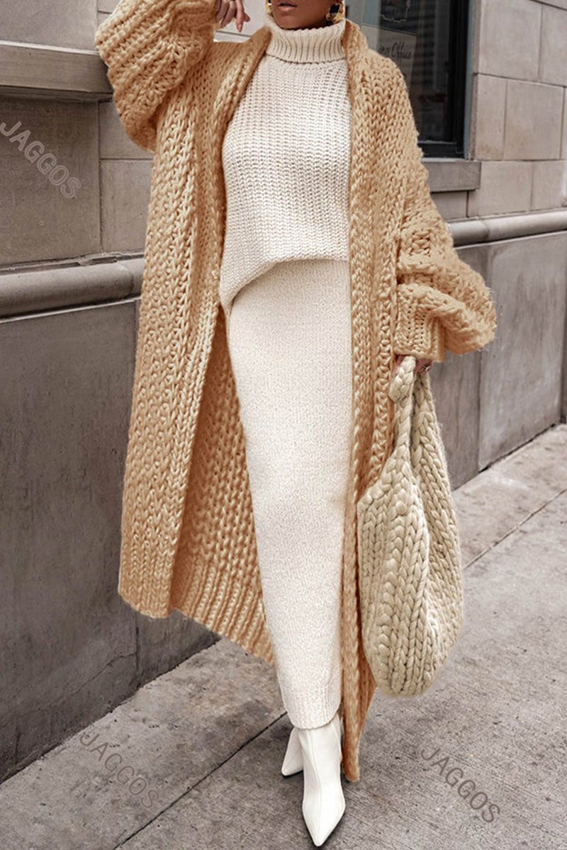 Haven Women’s Cardigan Sweater with Oversized Longline Design and Chunky Knit 5