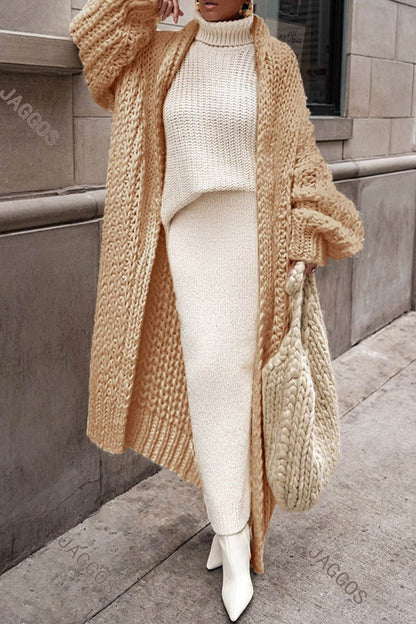Haven Women’s Cardigan Sweater with Oversized Longline Design and Chunky Knit 5