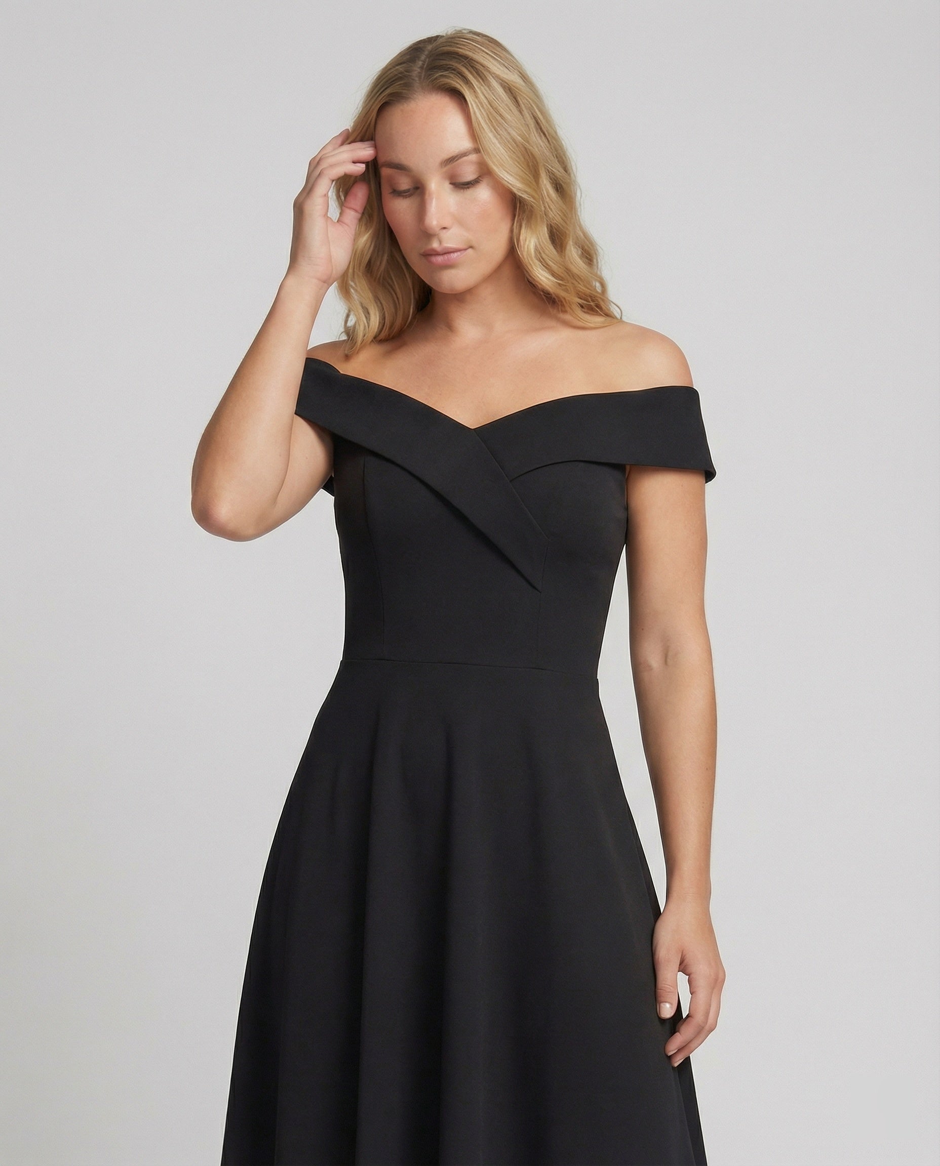 Heidi Women’s Formal Dress with Off-Shoulder Design and Long Flowing Silhouette 1