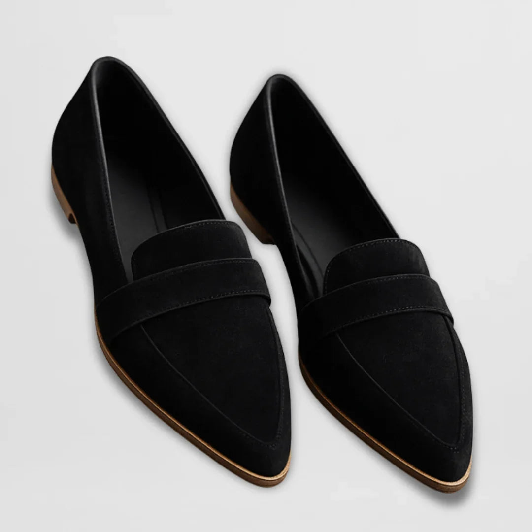 Helen Women’s Orthopaedic Loafers featuring a soft suede finish, designed for comfort and style, perfect for everyday wear. 0