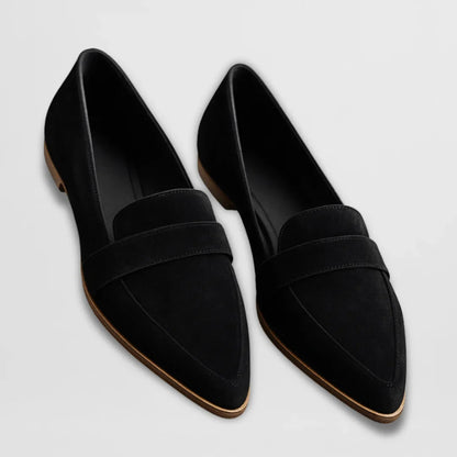 Helen Women’s Orthopaedic Loafers featuring a soft suede finish, designed for comfort and style, perfect for everyday wear. 0